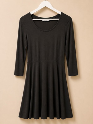Classic Black Skater Dress Celestino like new, minimal design