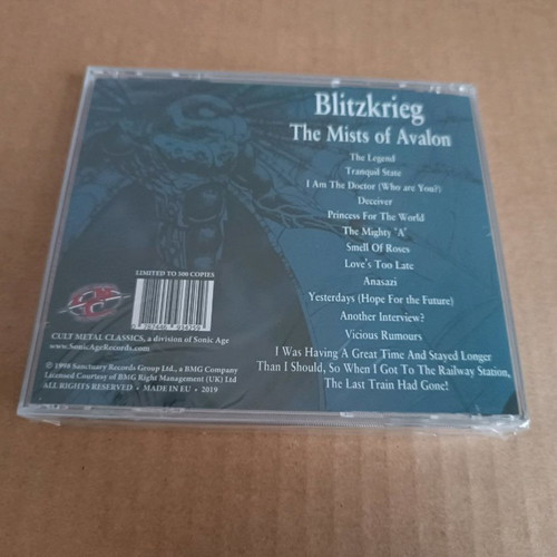 Blitzkrieg The Mists of Avalon CD sealed