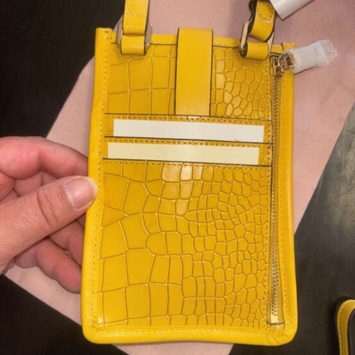 Radley crossbody phone wallet bag, yellow