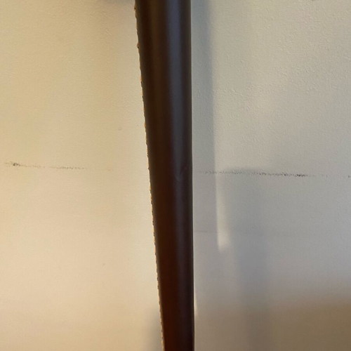 Wall hanger with leather covering brown like new