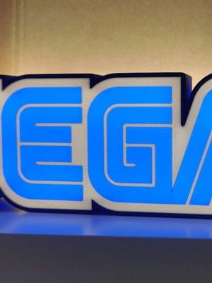 Lightbox Sega 3D print, like new, 24x8x4 cm, USB cable