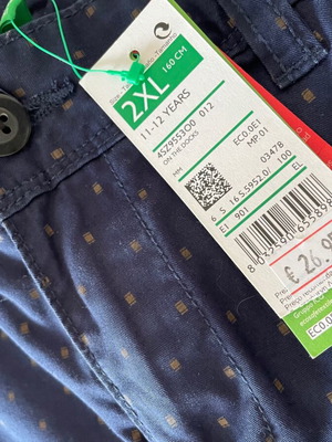 Παντελόνι Benetton καινούργιο για κορίτσια 11-12 ετών, 160 cm, μπλε
