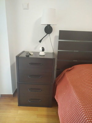 Night stands, stackable drawers, 75 cm height, set of 2