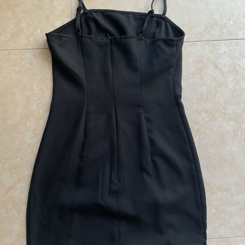 Shein black mini bodycon dress, size S