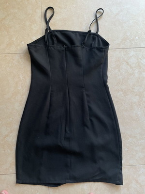 Shein black mini bodycon dress, size S