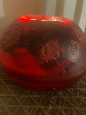 Candle table lamp, circumference 90 cm, height 22 cm