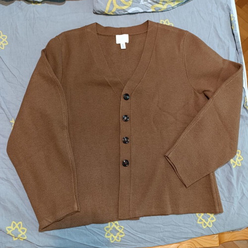 H&M Cardigan like new, brown, loose fit, size L