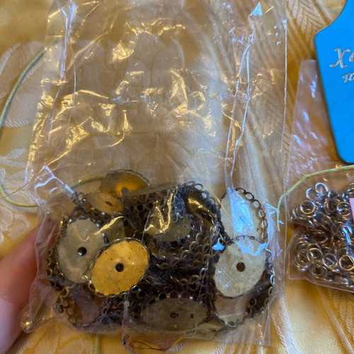 Jewelry clasps and rings used, assorted