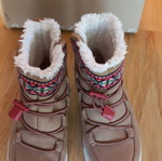 Toms kids winter boots like new, brown multicolor size 27