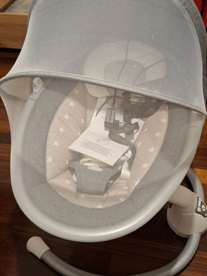 Cangaroo Cloud electric baby swing like new, grey with stars