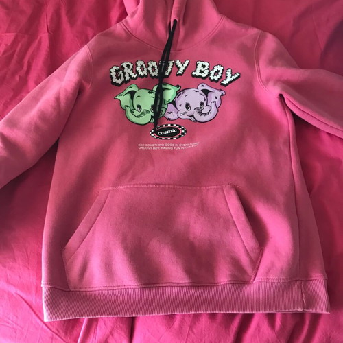 Bershka pink hoodie like new, size M