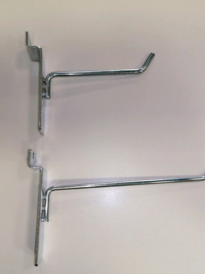 Slat hooks like new, inox, 10cm & 15cm