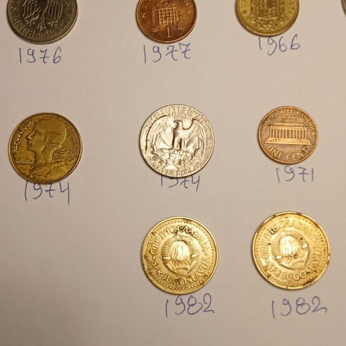 Foreign coins used, various countries, 1862-1903