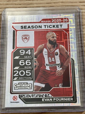 Evan Fournier Olympiacos Panini Euroleague 2025-26 card new