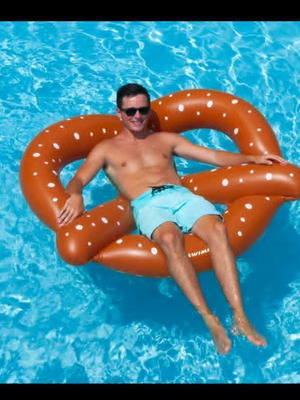 Inflatable floating ring 160x146 cm new