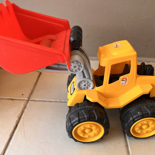 Set of large children's construction trucks like new