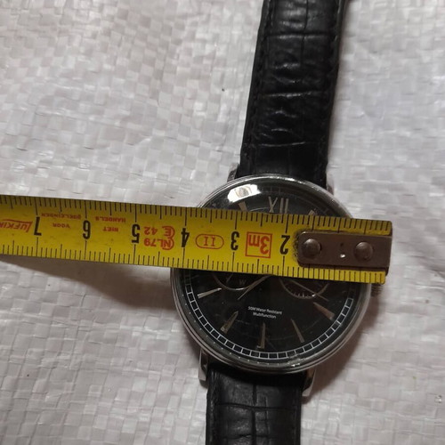 Certus quartz movement watch used, black
