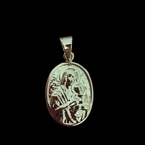 Gold K14 Pendant Panagia Vrefokratousa new