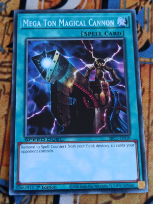 Mega Ton Magical Cannon κάρτα Yu-Gi-Oh! σαν καινούργιο