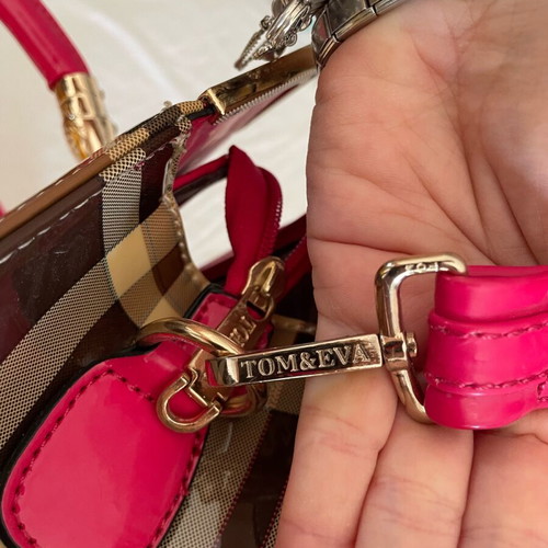 Tom and Eva handbag like new, pink multicolor