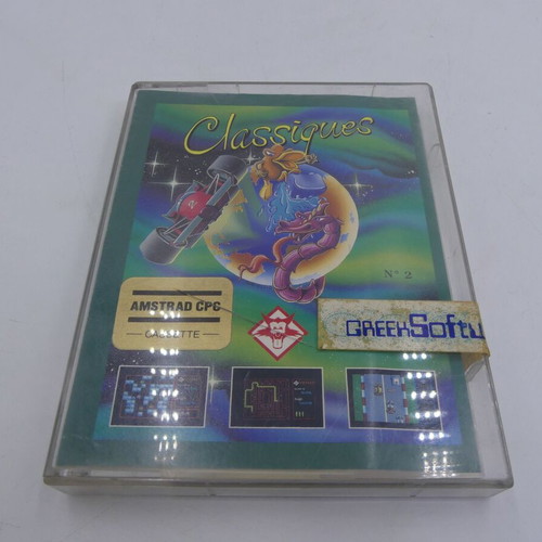 Classiques N2 Amstrad CPC Cassette used Greek software