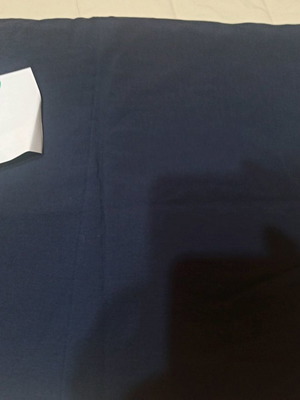 Dark blue thin synthetic fabric 2.80x2.80, new