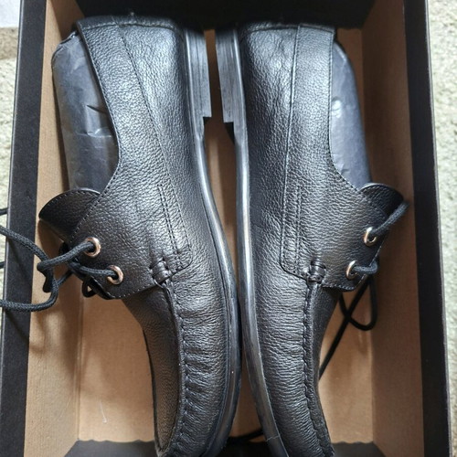 Massimo Dutti leather shoes black like new, size 37