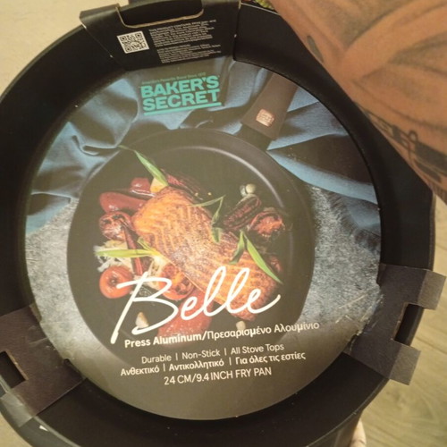 Nonstick frying pans set of 3, including grill pan