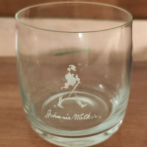 Johnnie Walker whiskey tumblers set of 2, vintage 2000s