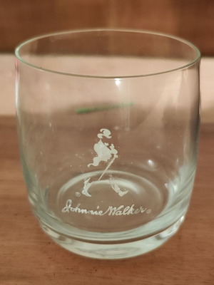 Johnnie Walker whiskey tumblers set of 2, vintage 2000s