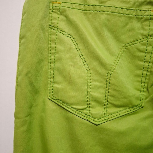 Miss Sixty Y2K Flared Pants New Old Stock Lime Green Size 28