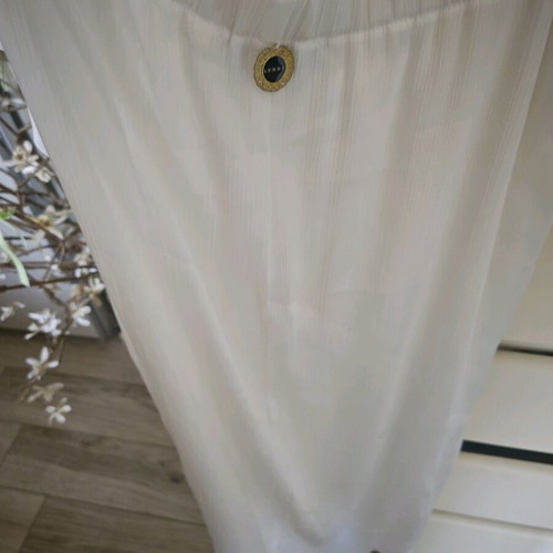 Lynne satin wrap skirt new, white, size XL