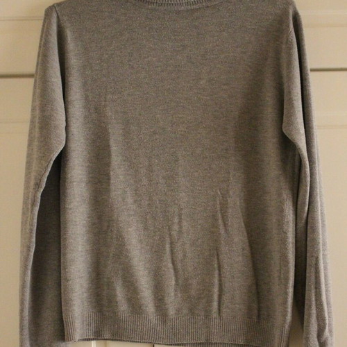 Turtleneck sweater used, gray, sizes S and M