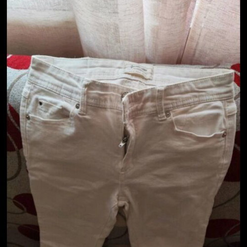 Stradivarius white pants like new, size S 36 8