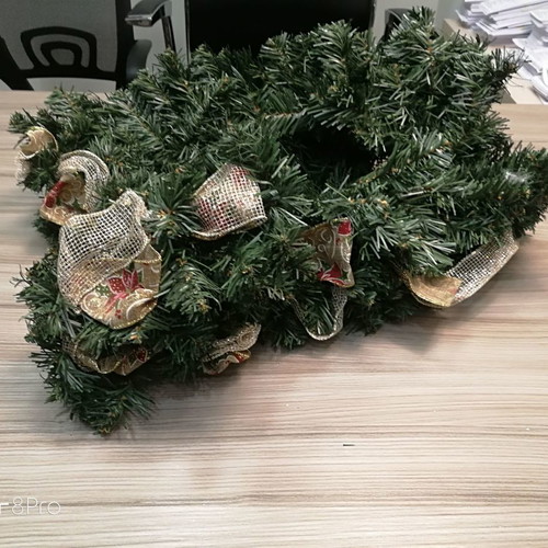 Christmas decorative garland used 100x20cm green