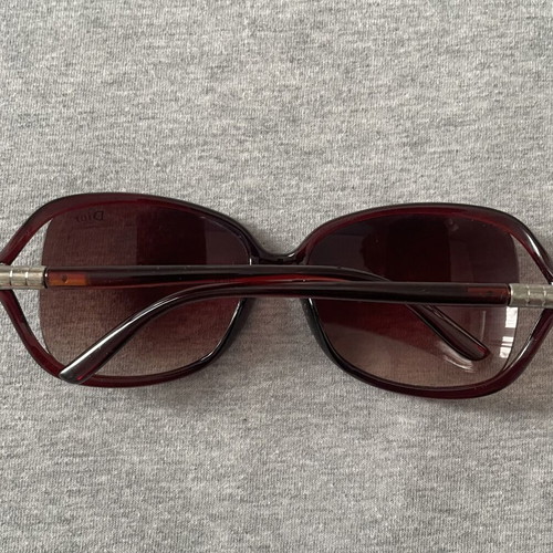 Christian Dior Vintage Oversized Sunglasses used, burgundy optyl 1970s/1980s