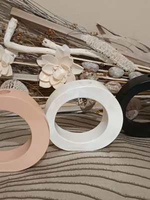 Donut Vases new, gypsum, various colors