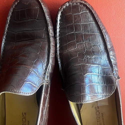 Petridis leather shoes used, Italian, brown, size 42