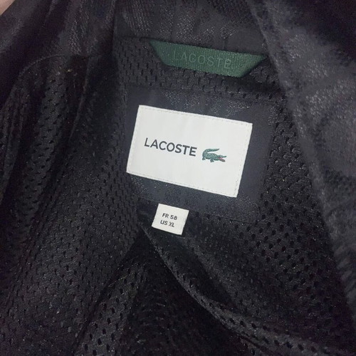 Lacoste Cropped Monogram Sportsuit Jacket, black, XL