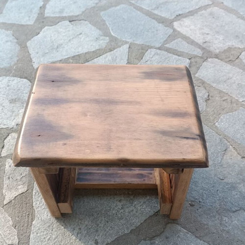 Roble wood stool new 31x23cm