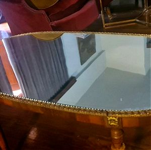 τραπεζάκι μέσης σαλονιού vintage με επιφάνεια καθρέπτη