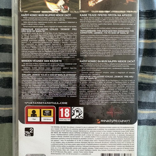 God of War PSP game used, Sony PlayStation Portable