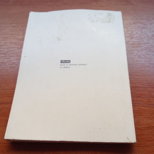 Herlitz vintage notepad used, mirror effect, 1970s