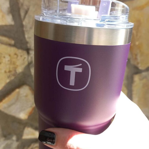 Tupperware metal thermos with straw 630 ml new