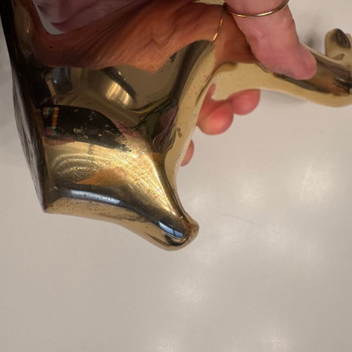 Press Papier heavy 2kg gold metal decorative like new