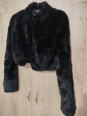 Faux Fur Jacket Parkson Fashion like new, black, size L