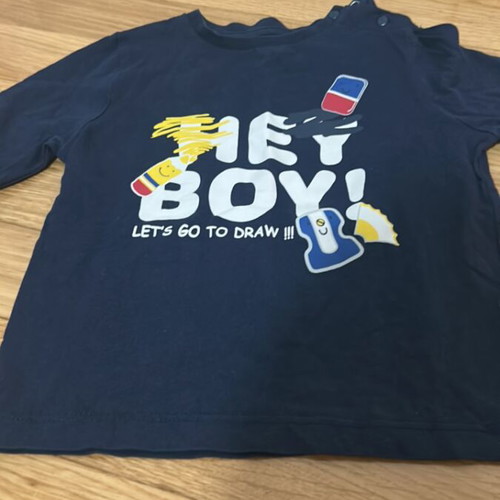 Thin long-sleeve shirt used, 12 to 18 months