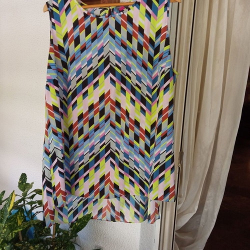 Vince Camuto Tunic Mini Dress L-XL like new, multicolor