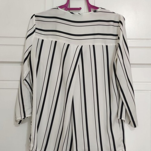 Tally Weijl striped shirt, black and white, size M
