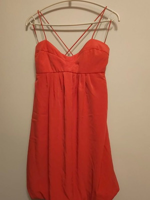 Coral Balloon Mini Dress Zara like new, size M